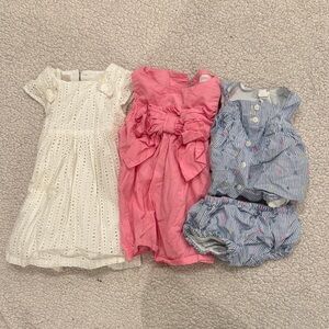 Charming Pink and White Kids Dress Set